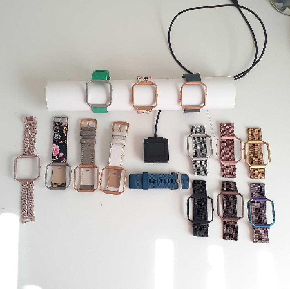 Fitbit Blaze with charger and 14 bands